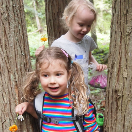 Kids in cedars